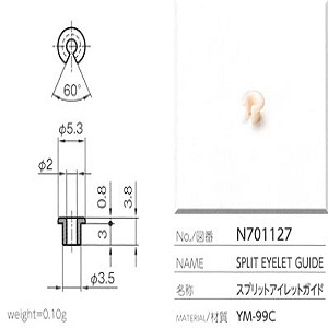 Mắt sứ Ceramic Eyelet guide Yuasa N701127
